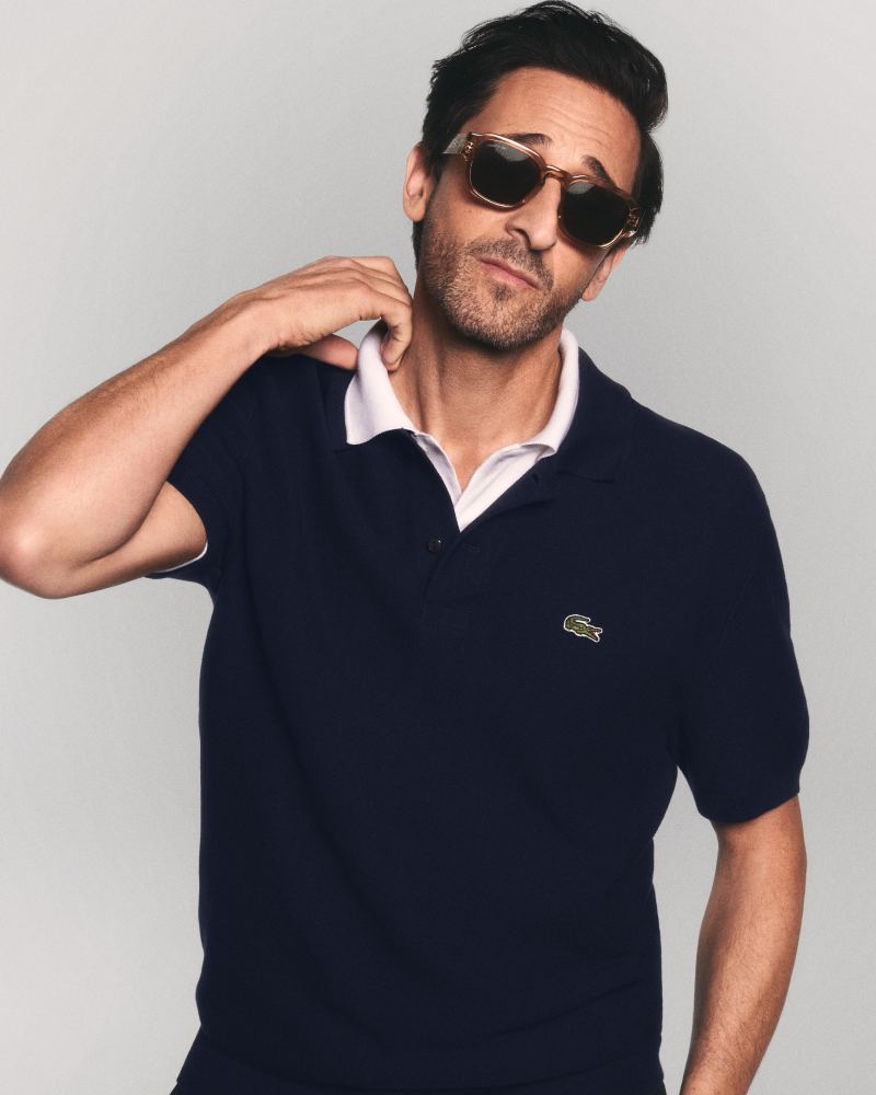 Adrien Brody vuelve a ser el hombre Lacoste para ss26