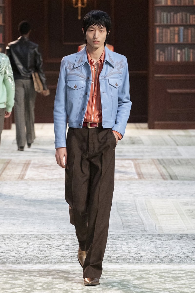 Amiri nos da contracultura setentera, pero lujosa, con fw26