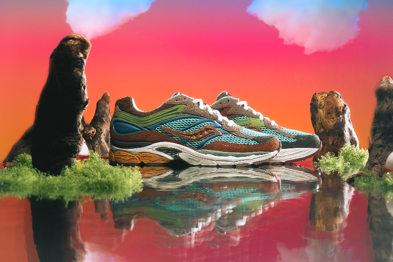 Saucony y Sneaker Politics suman más naturaleza al gorpcore