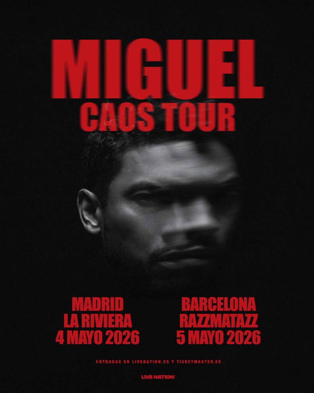 Miguel, el icónico cantante de R&B, regresa a España