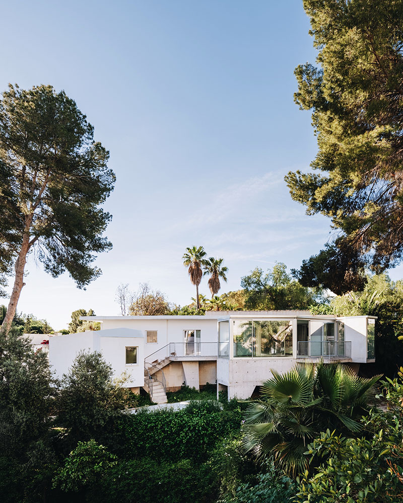 Prótesis brutalistas en Casa PB16 por Especie Arquitectura