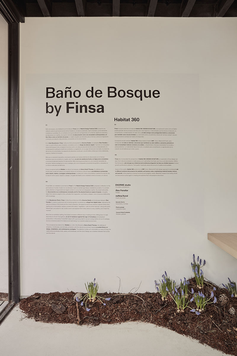 Finsa y Enorme Studio crean un espacio para leer sin prisas