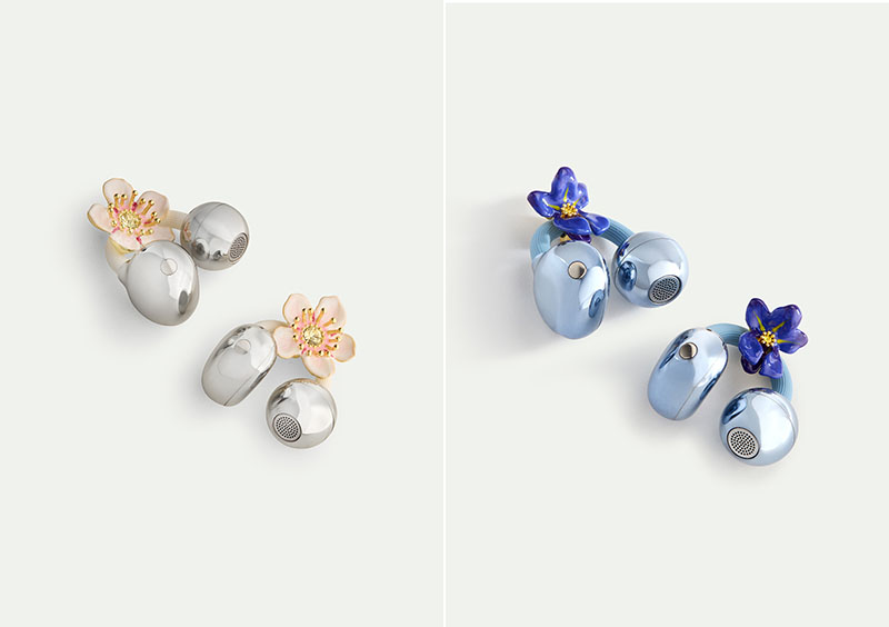 Los Huawei FreeClip 2 Rose Gold se adornan con Les Néréides