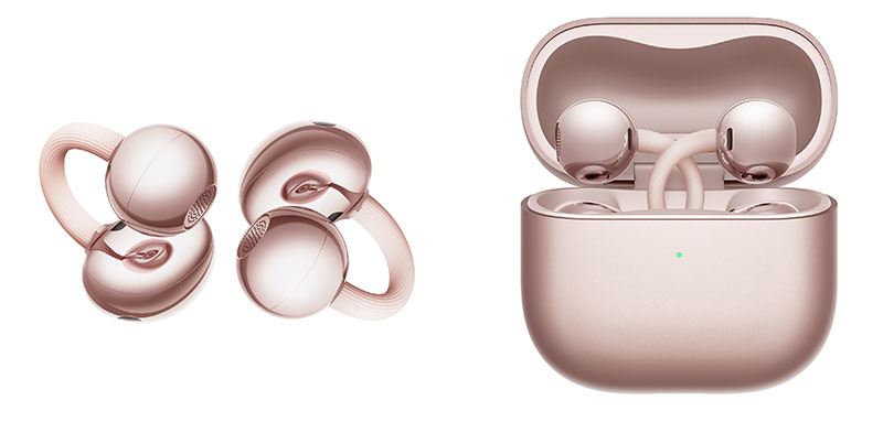 Los Huawei FreeClip 2 Rose Gold se adornan con Les Néréides