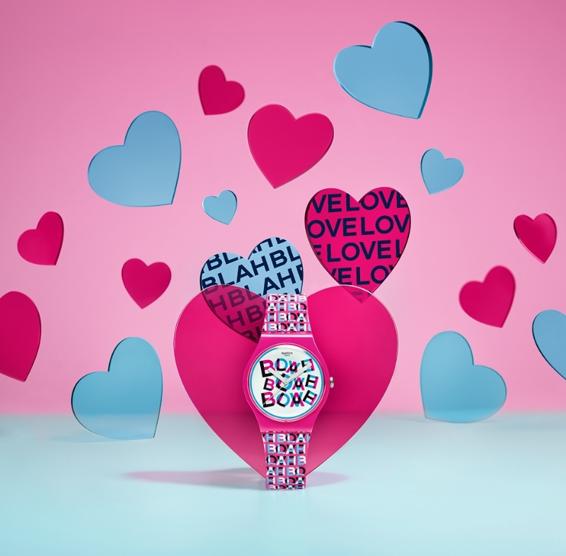 Añade estilo a tu te quiero con los relojes de Swatch