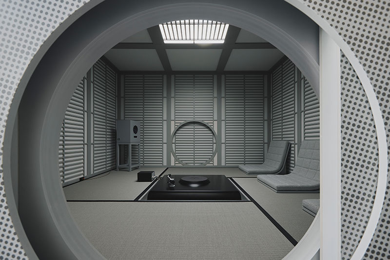 Devon Turnbull / OJAS hace sonar la madera en su exposición