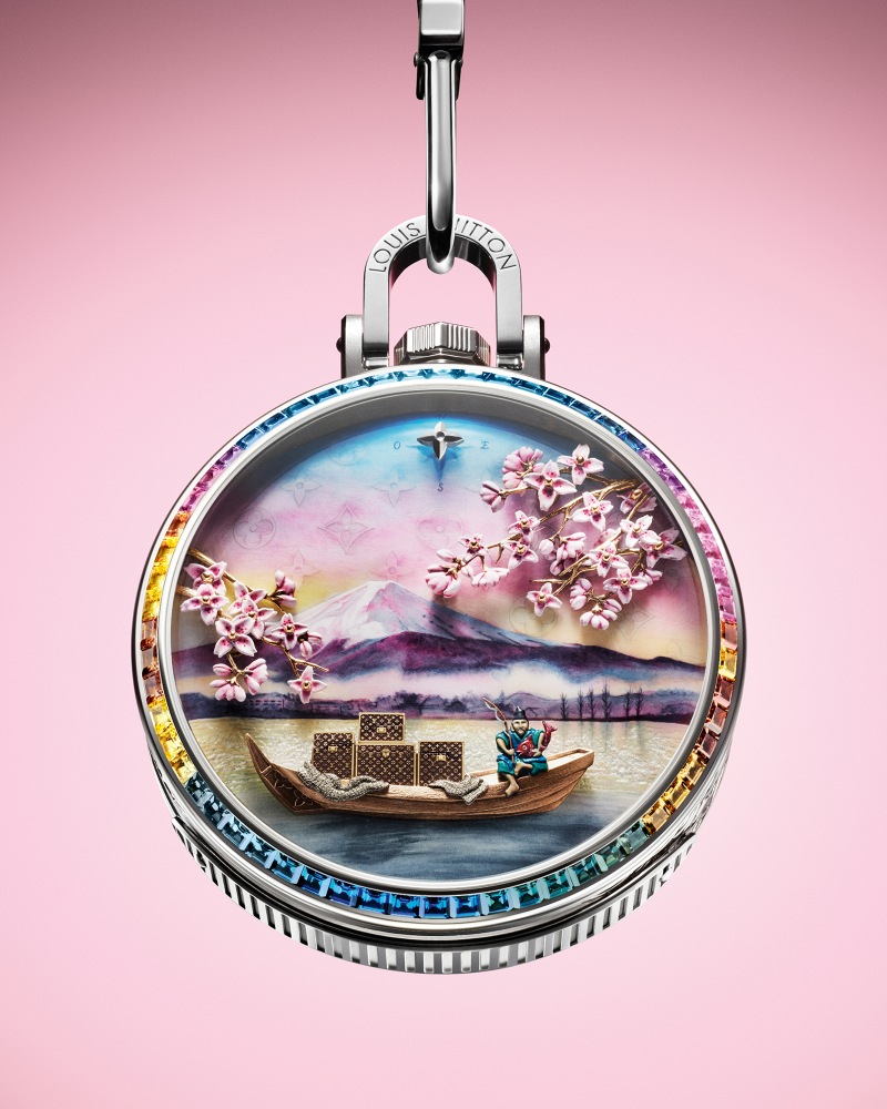 La alta relojería de Louis Vuitton nos lleva al Monte Fuji