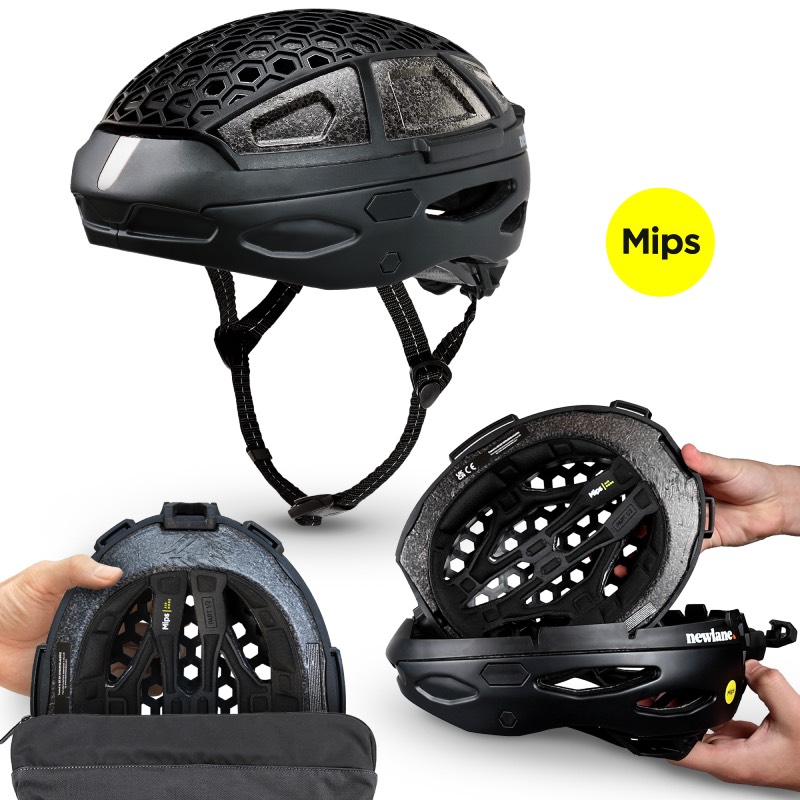 Newlane Mips: casco de bici plegable ligero y ultra seguro