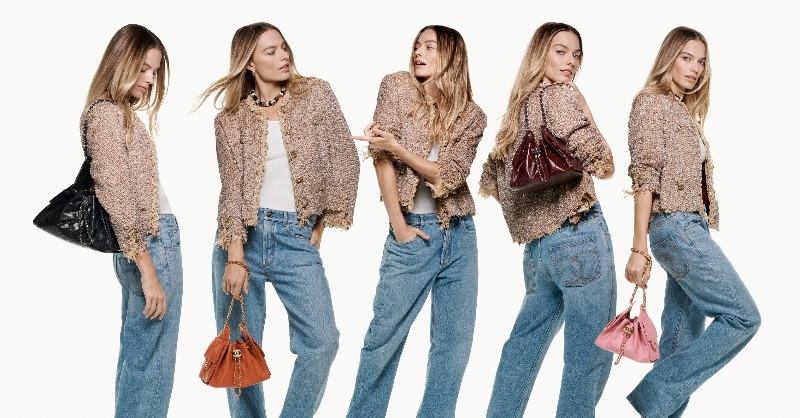 Margot Robbie se divierte por París con su bolso Chanel 25