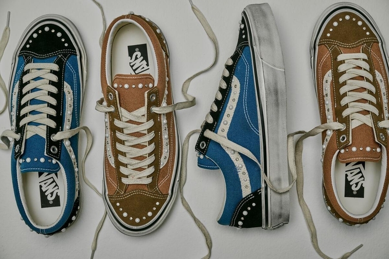 Vans customiza sus iconos skater con acabados de perlas