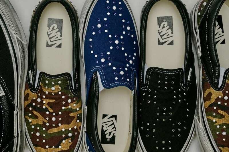 Vans customiza sus iconos skater con acabados de perlas