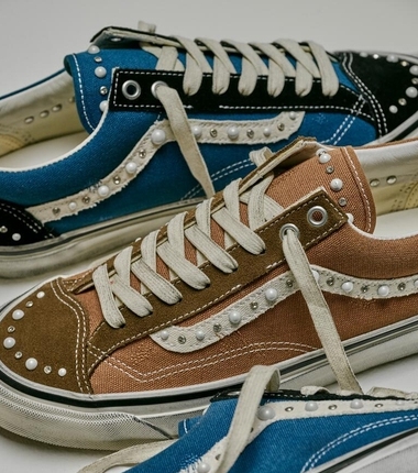 Vans customiza sus iconos skater con acabados de perlas