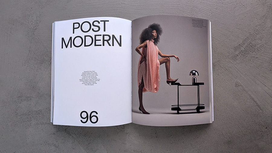 Post Modern: un editorial que fusiona moda y mobiliario
