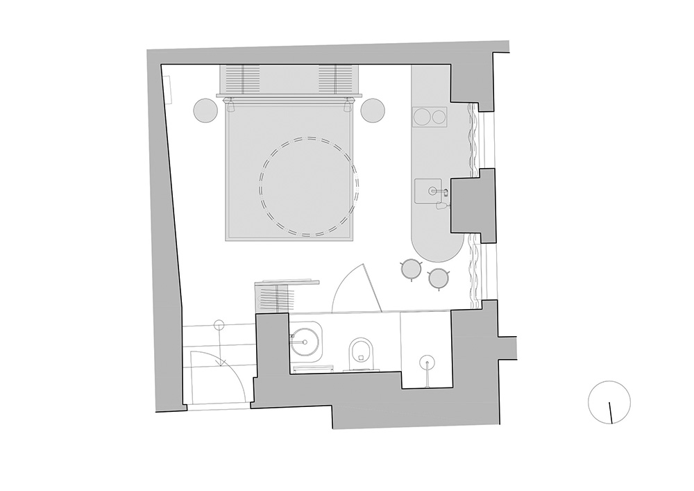 Tunicate: el reto de convertir 20 m² en un piso completo