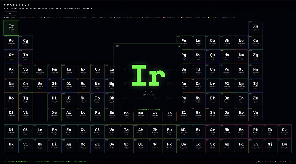 Iridia: arte y soberanía espacial en la era de los recursos