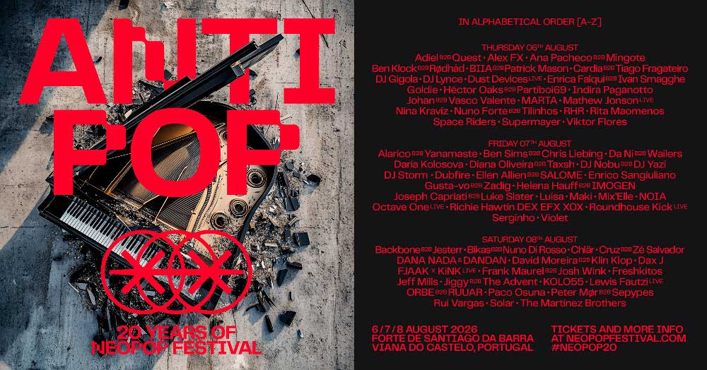 Neopop celebra su 20 aniversario revitalizando Antipop
