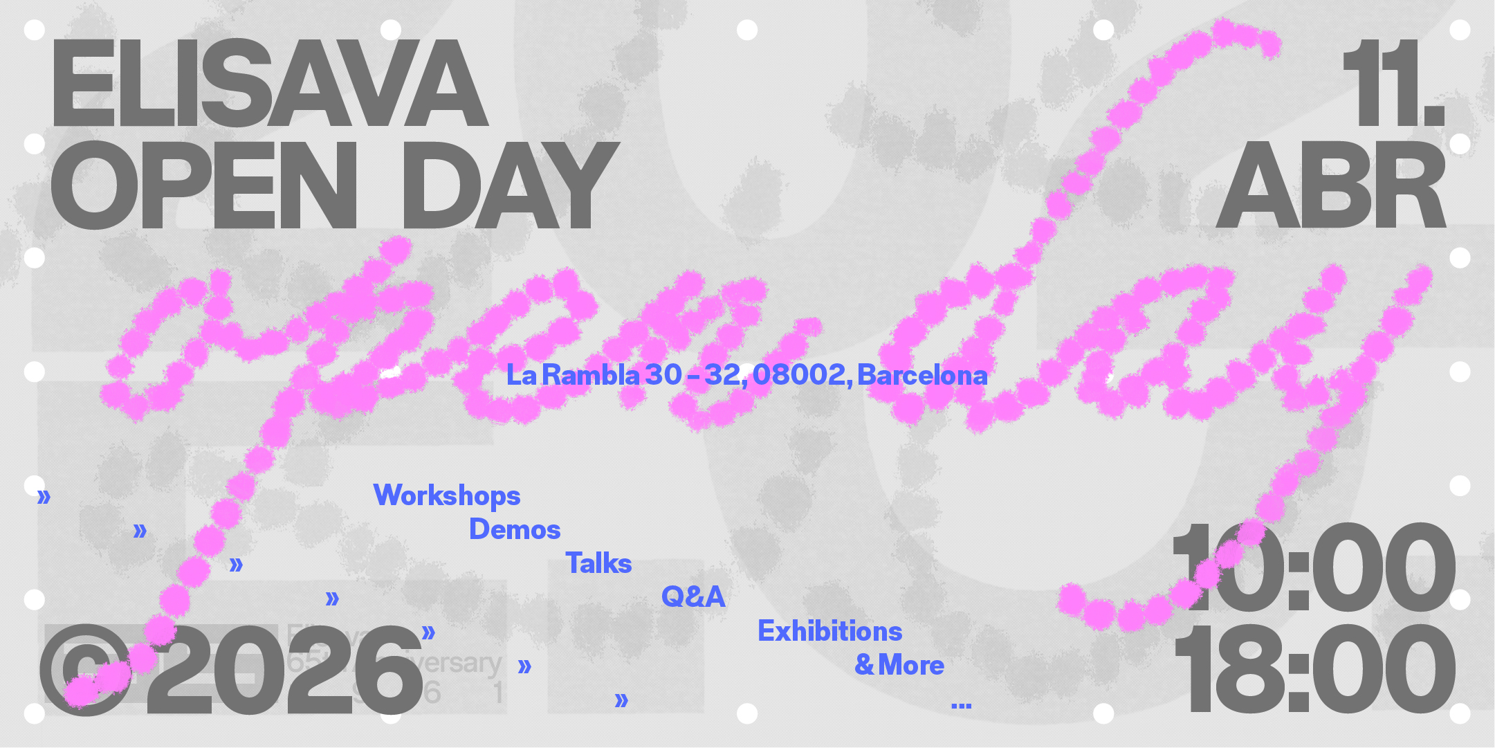 Elisava organiza un Open Day con todo tipo de actividades