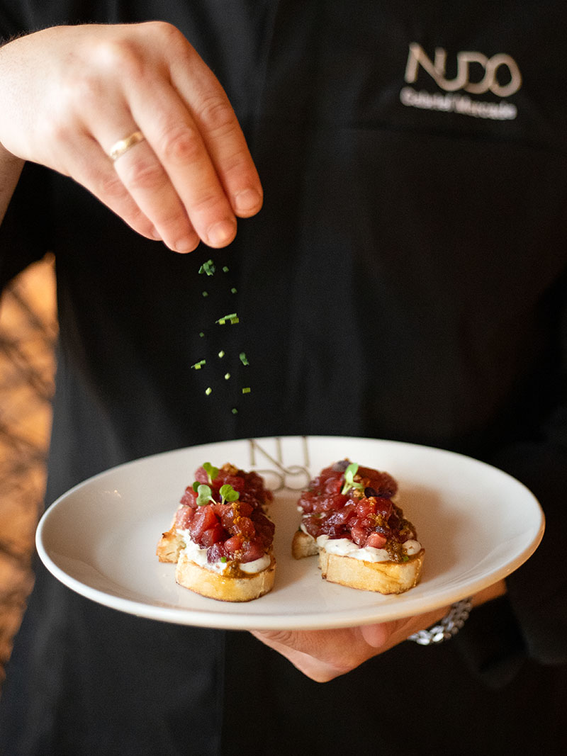 Restaurante Nudo Sevilla: cocina inspiración mediterránea