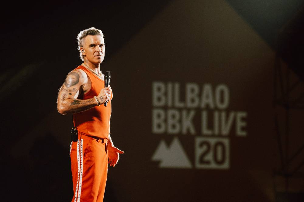 Robbie Williams es un huracán de gira por Sevilla y Bilbao