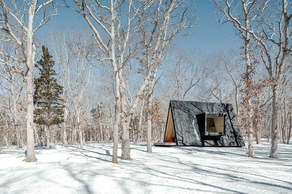 La cabaña de madera de BE_Design para retiros de bienestar