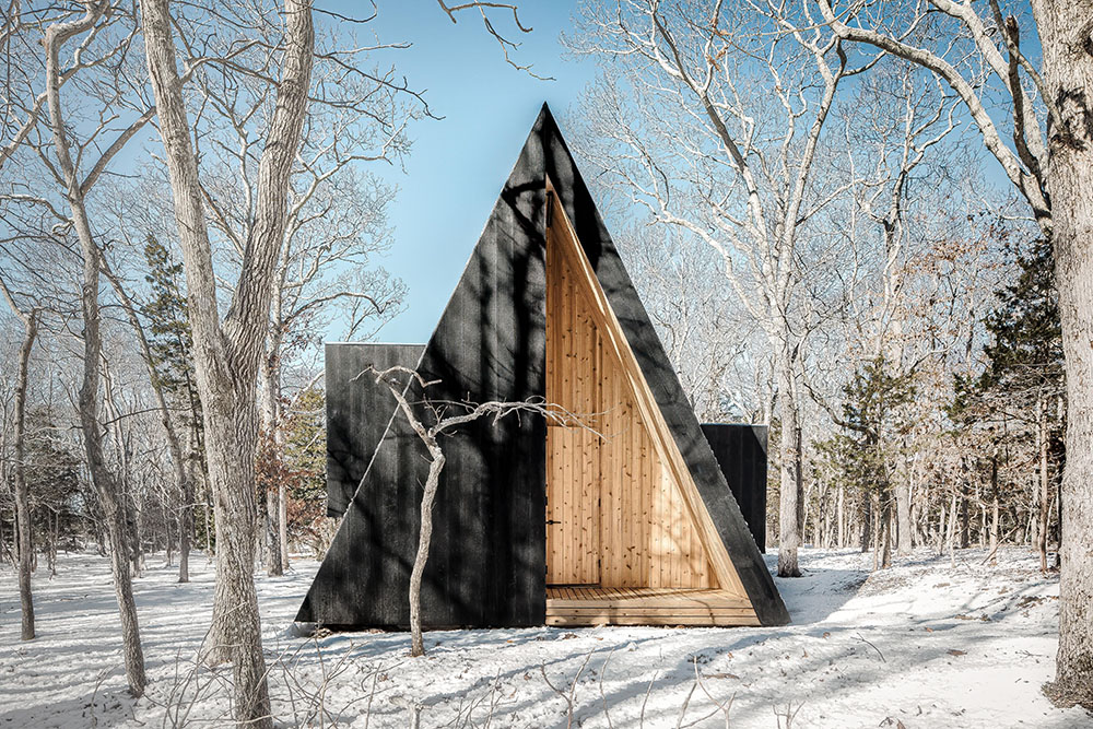 La cabaña de madera de BE_Design para retiros de bienestar