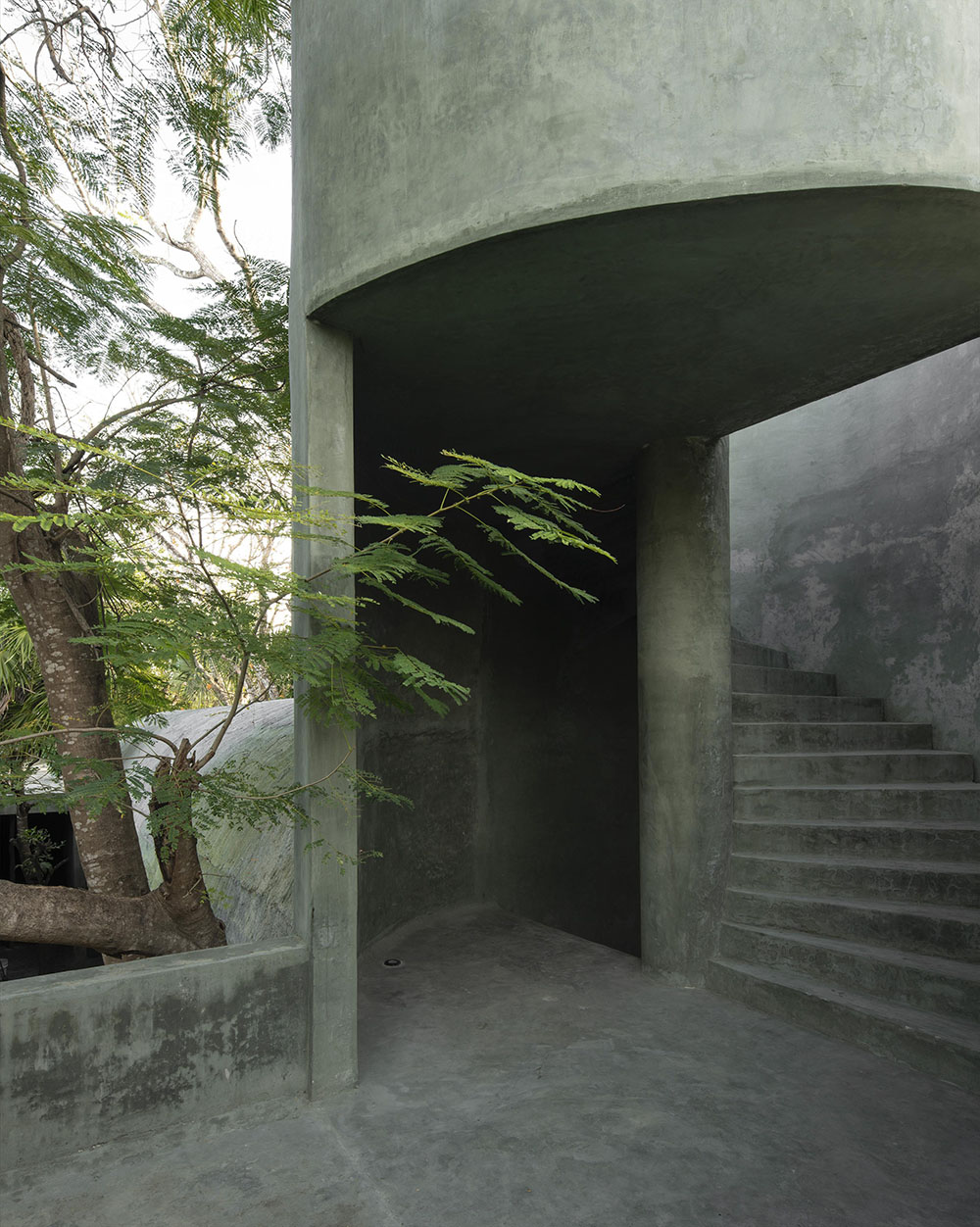 Casa Gruta: austeridad brutalista con alma de cenote