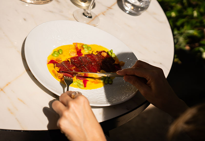 El menú degustación de Quique Dacosta en El Jardín del Ritz