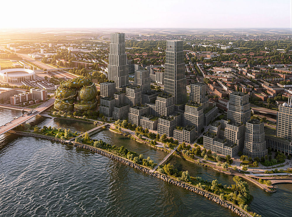 Mvrdv levantará una montaña para el proyecto Shift Embassy