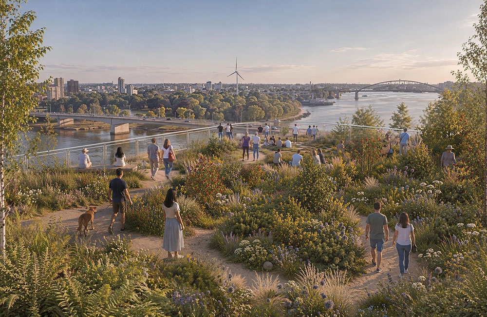 Mvrdv levantará una montaña para el proyecto Shift Embassy