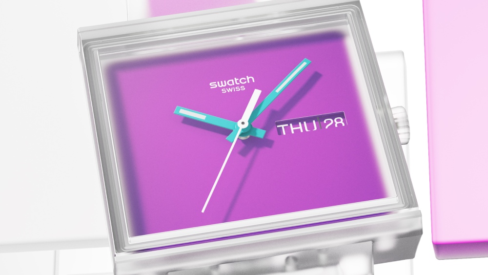 Swatch sigue remixeando su icónico reloj cuadrado