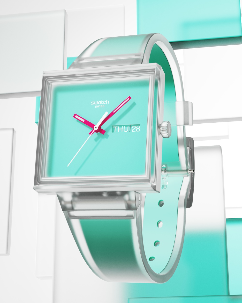 Swatch sigue remixeando su icónico reloj cuadrado