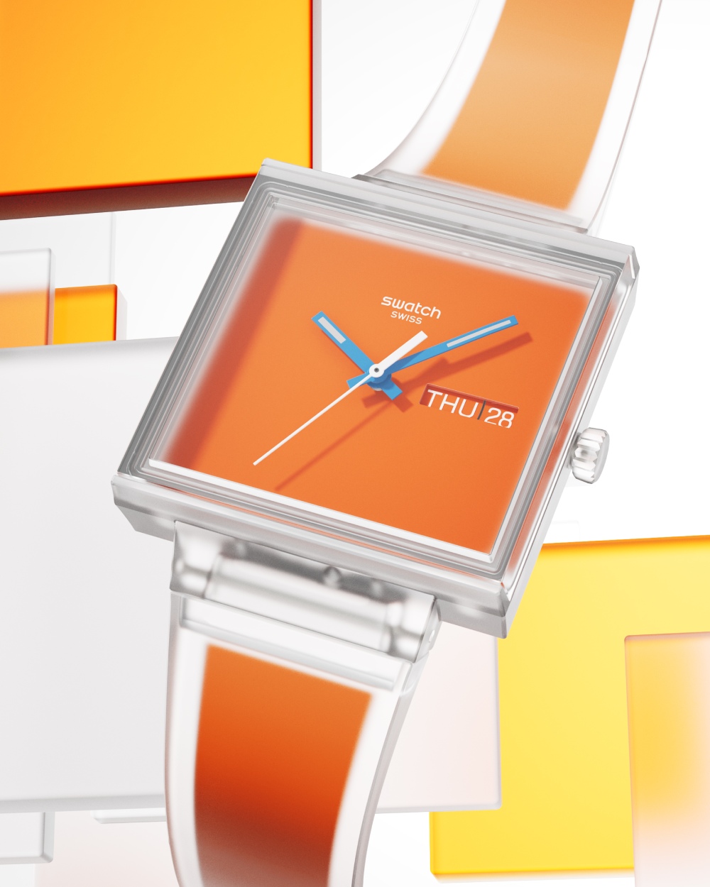 Swatch sigue remixeando su icónico reloj cuadrado