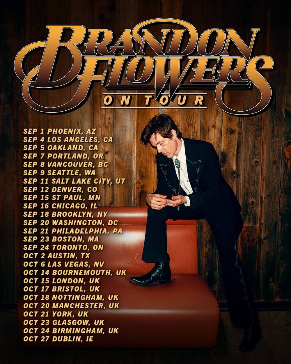 Brandon Flowers el carismático frontman y su gran vuelta