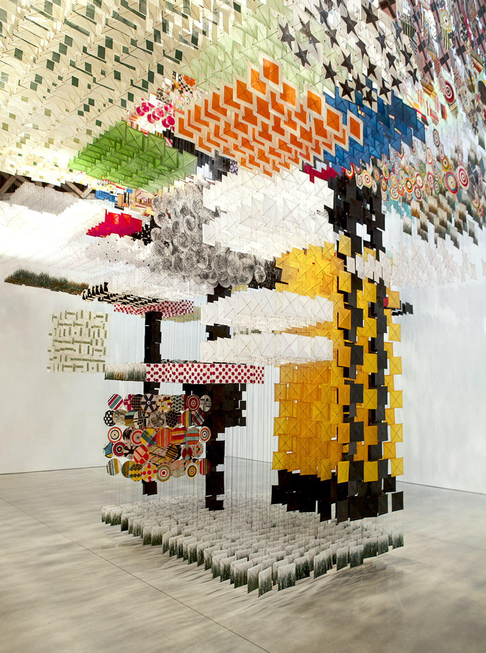 Giant Arc de Jacob Hashimoto en el SFMOMA de San Francisco