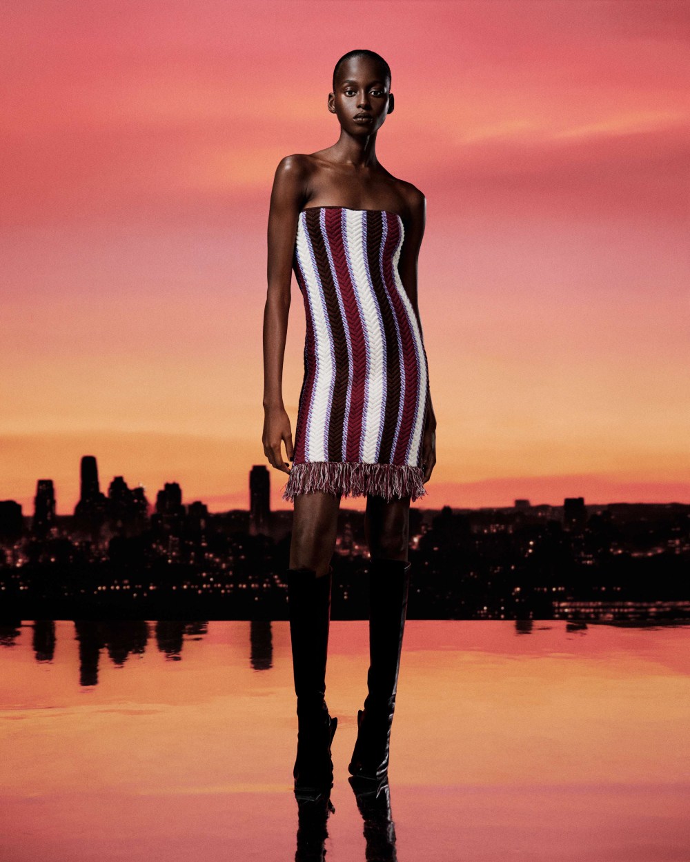 Ahluwalia AW26: las relaciones trenzadas con colores fríos