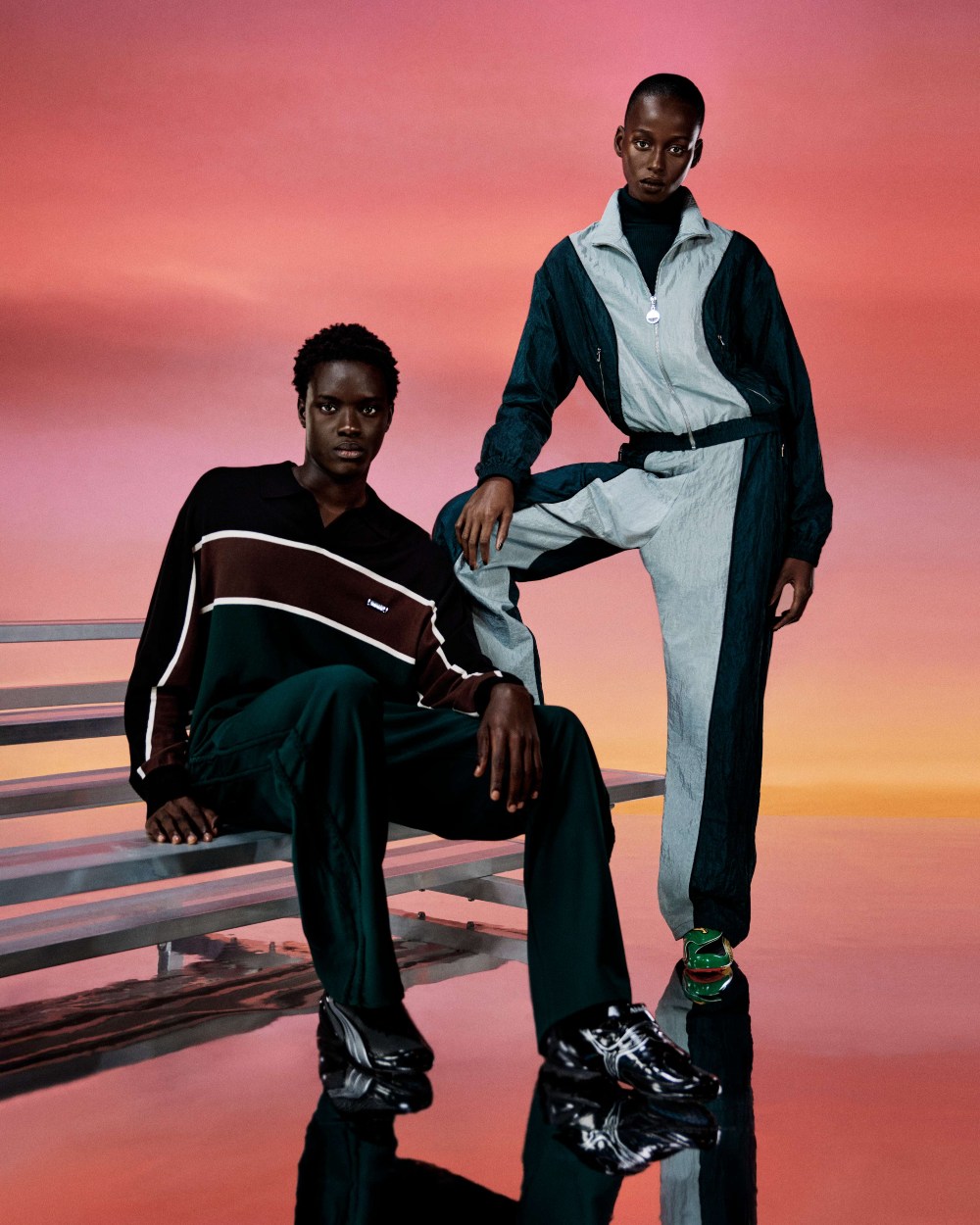 Ahluwalia AW26: las relaciones trenzadas con colores fríos