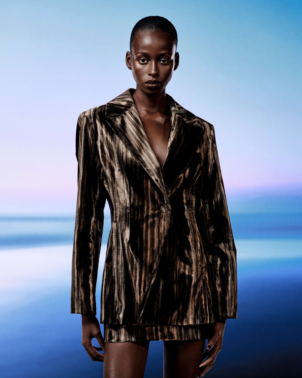 Ahluwalia AW26: las relaciones trenzadas con colores fríos