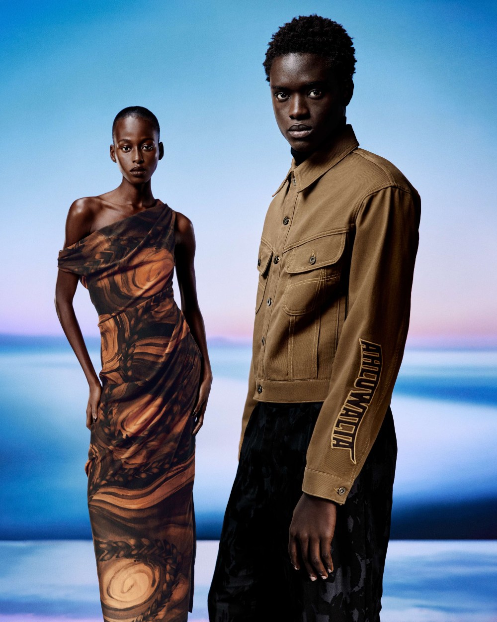 Ahluwalia AW26: las relaciones trenzadas con colores fríos
