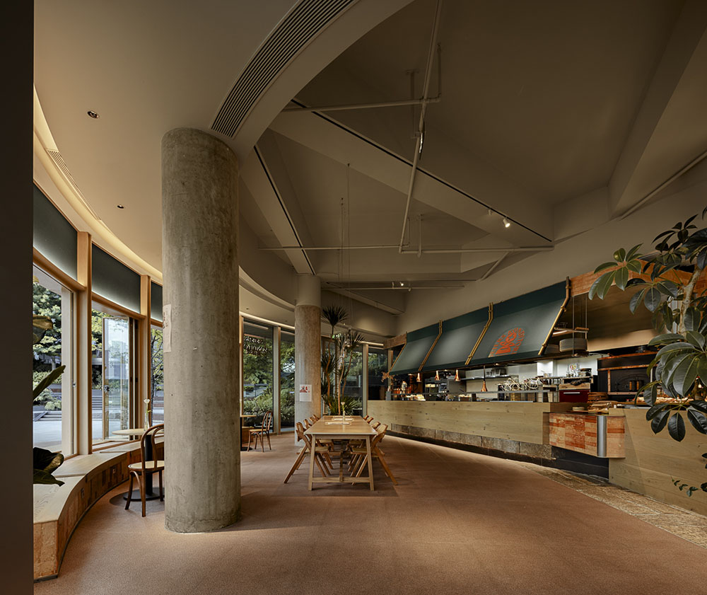 WJ Studio abre la cocina de una panadería-restaurante
