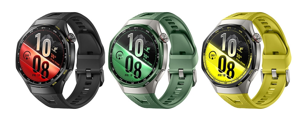 Huawei Watch GT 7 Series toma la montaña, con esquís o bici
