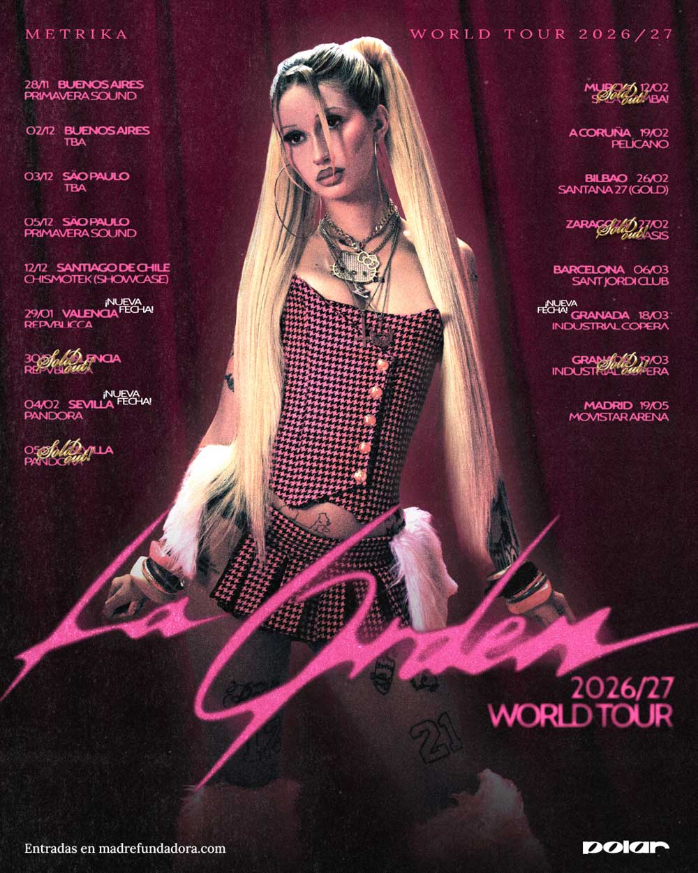 Metrika estrena Porno y anuncia disco y gira mundial