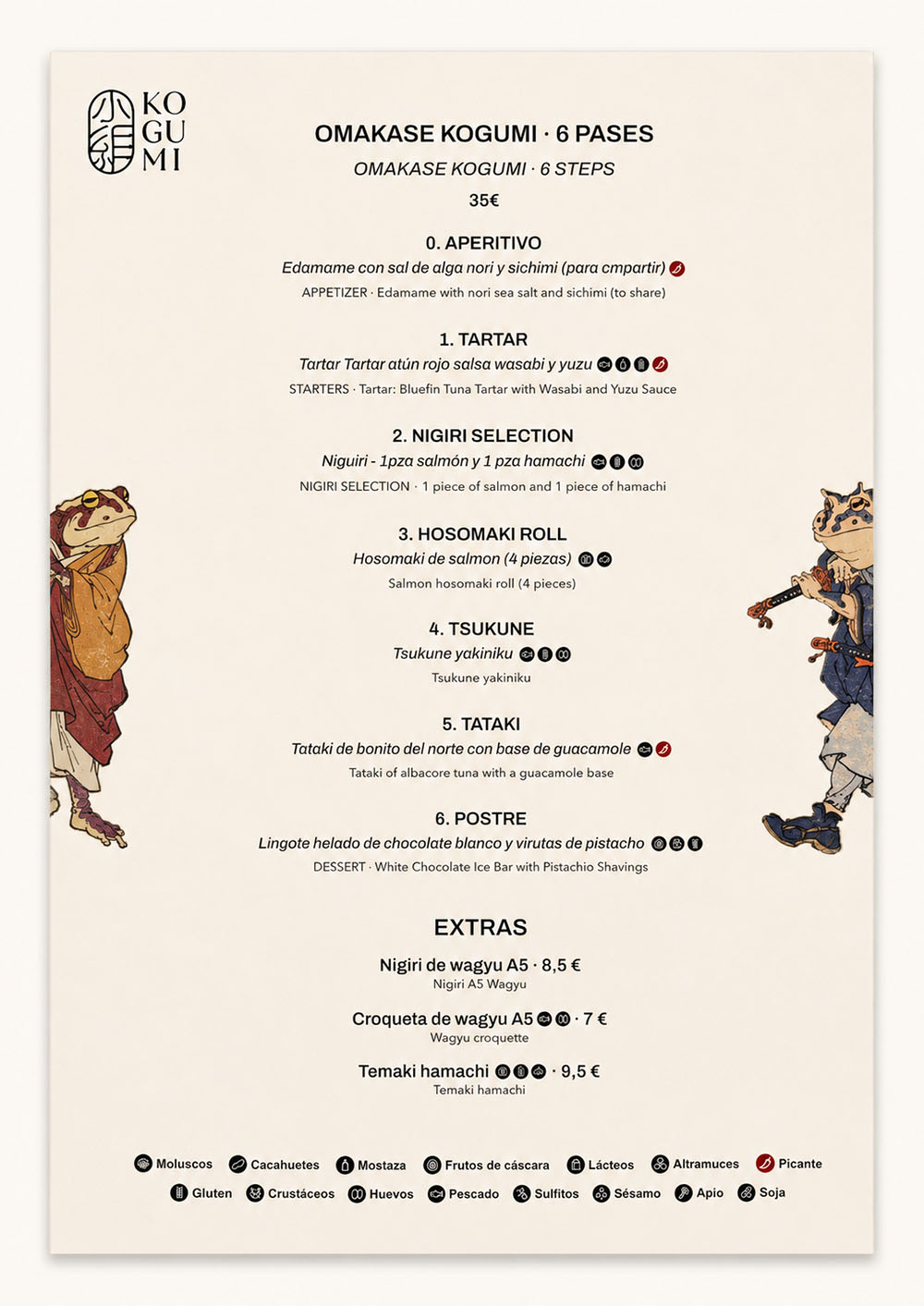 Kogumi: menú omakase con la mejor relación calidad-precio