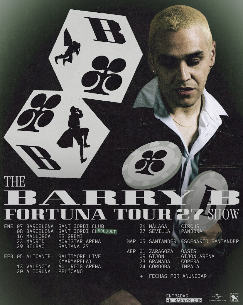 Barry B ya es un llena estadios con su Fortuna Tour 2027