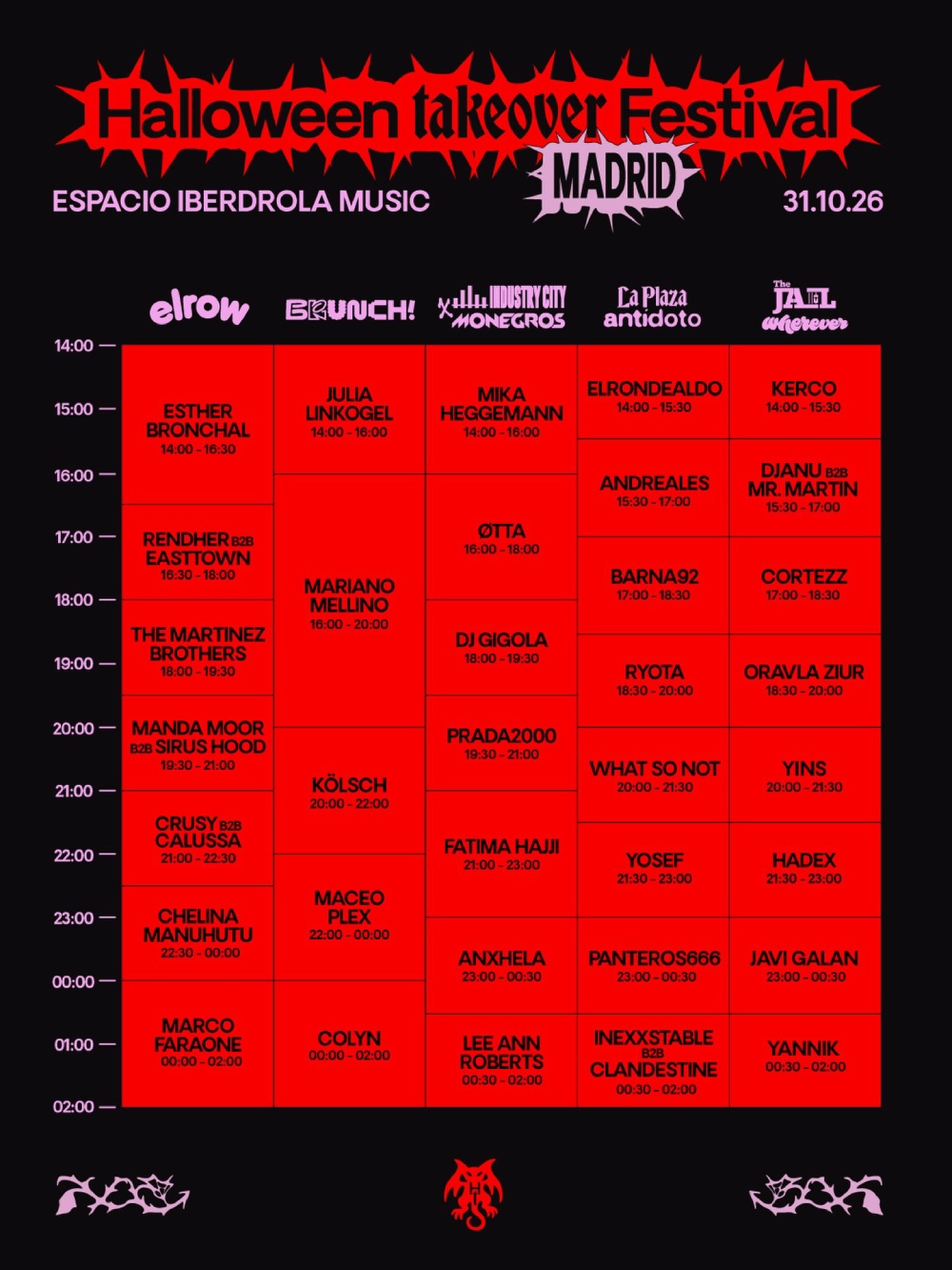 elrow conquista Madrid y Valencia este próximo Halloween