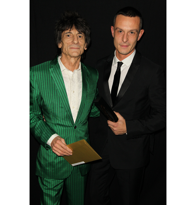5 british fashion awards jonathan saunders ron wood BRITISH FASHION AWARDS 2012