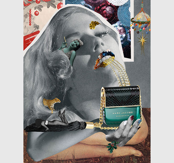 5 Fragancias, 5 Artistas, 5 Collages Navideños