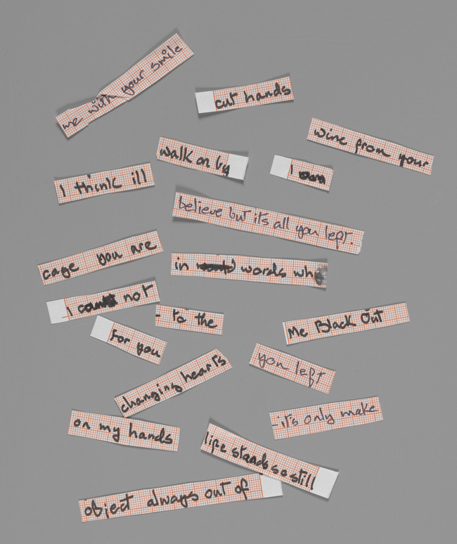 5 david bowie Cut_up_lyrics_for_Blackout_from_Heroes_1977__The_David_Bowie_Archive_2012_Image__VA_Images DAVID BOWIE IS