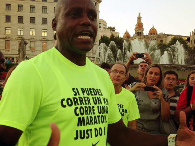 6 nike just do it barcelona carl lewis BARCELONA JUST DO IT