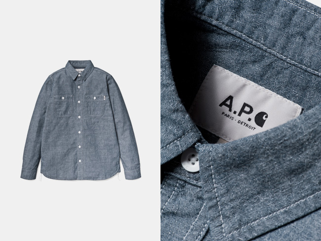9 apc carhartt ATELIER DE PRODUCTION ET CARHARTT