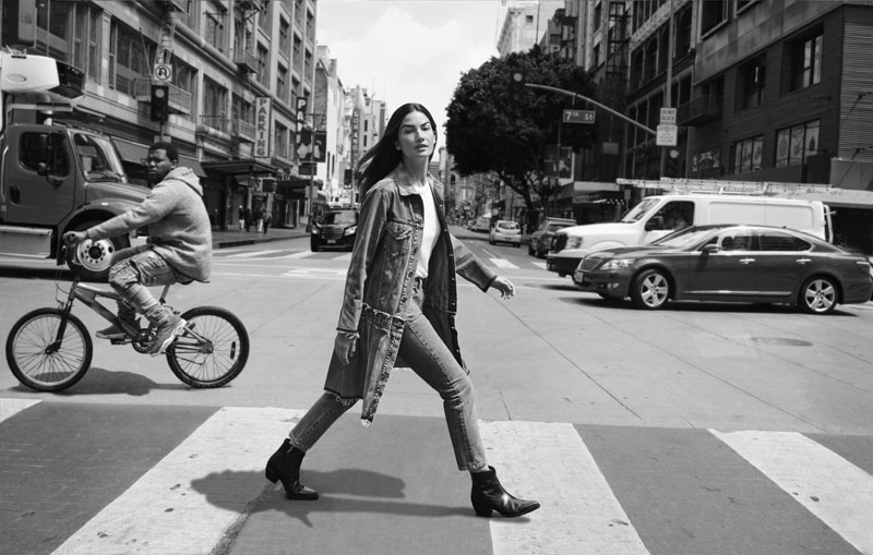 Lily Aldridge para Levi's Made and Crafted FW18